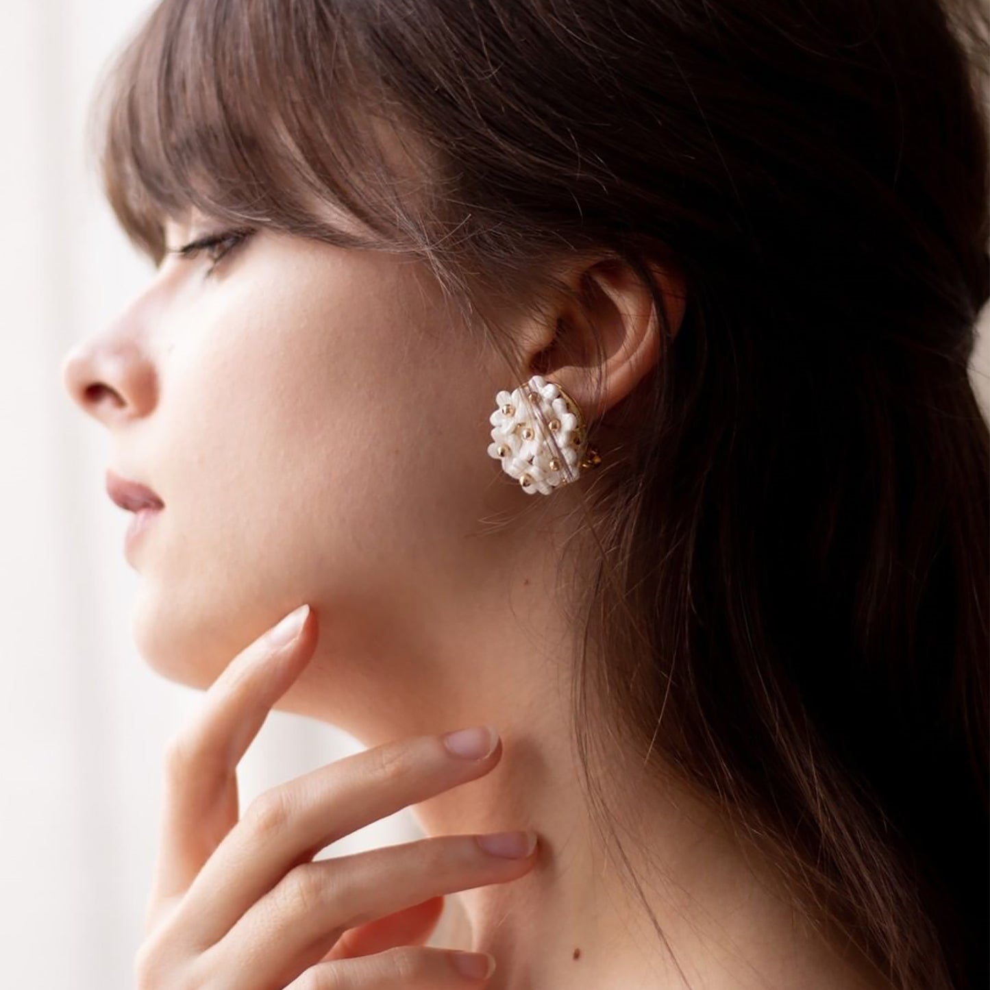 Mini Daisy Cluster Clip Earrings