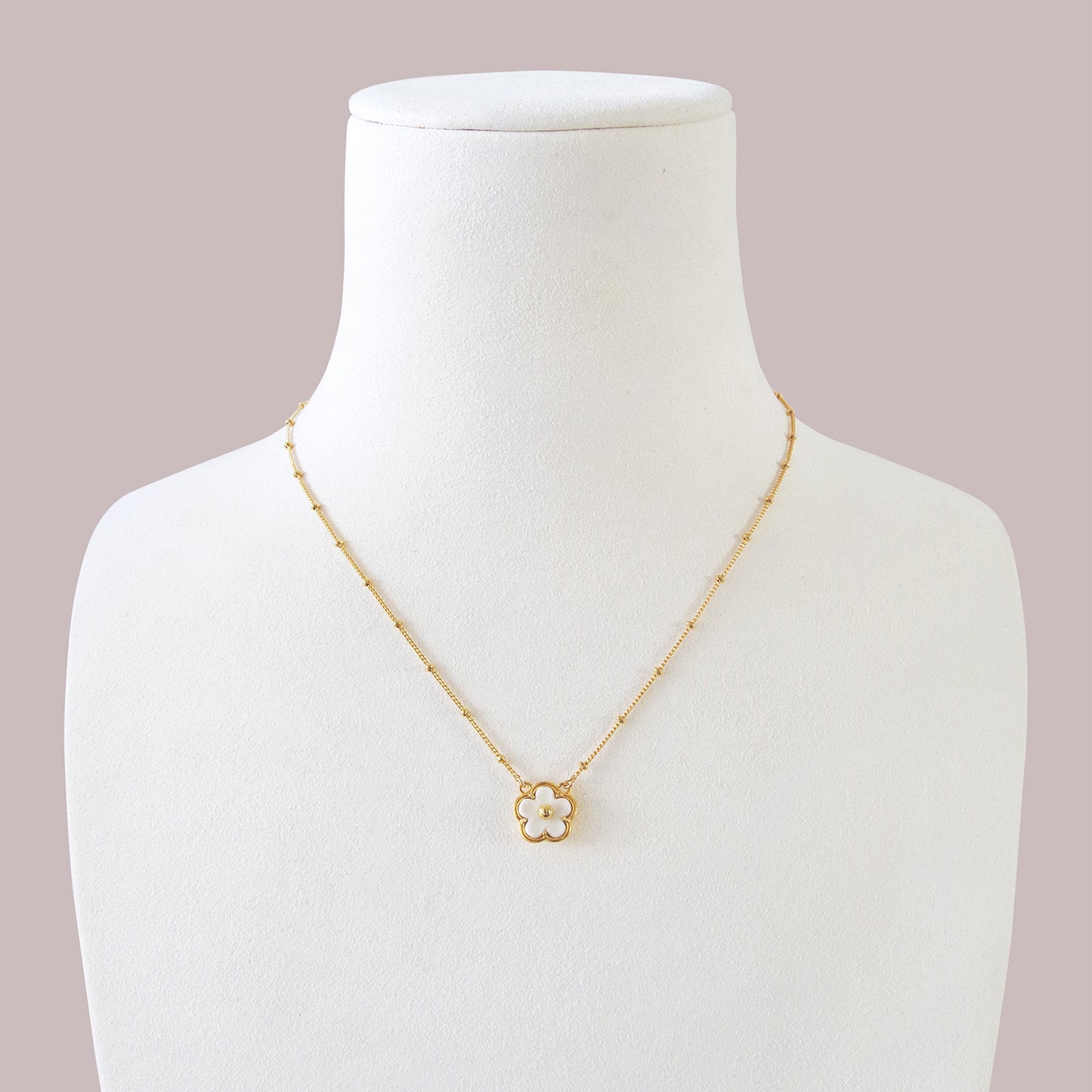 Mini Porcelain Daisy Necklace