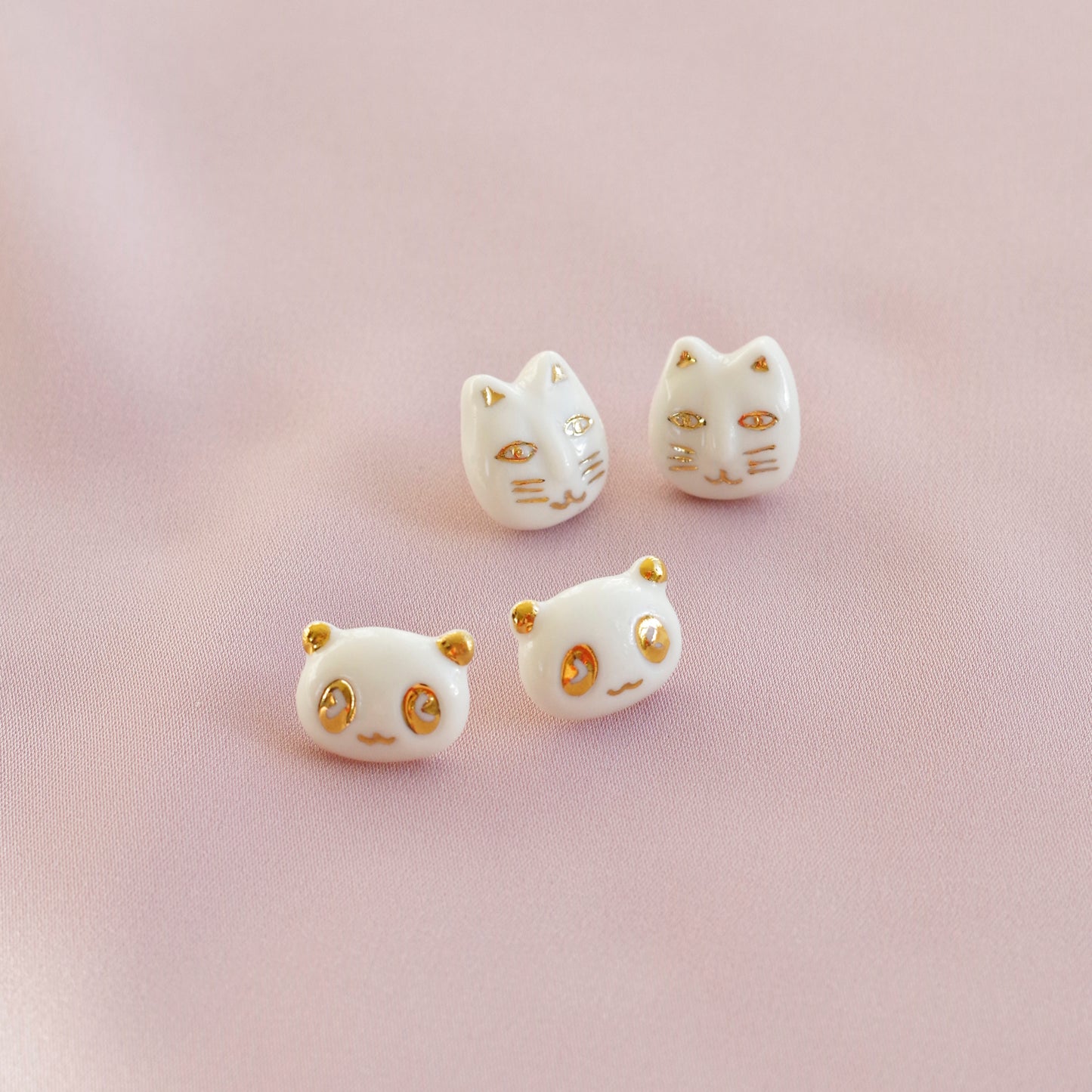Lucky Panda Stud Earrings