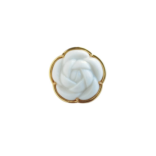 Porcelain Camellia Brooch