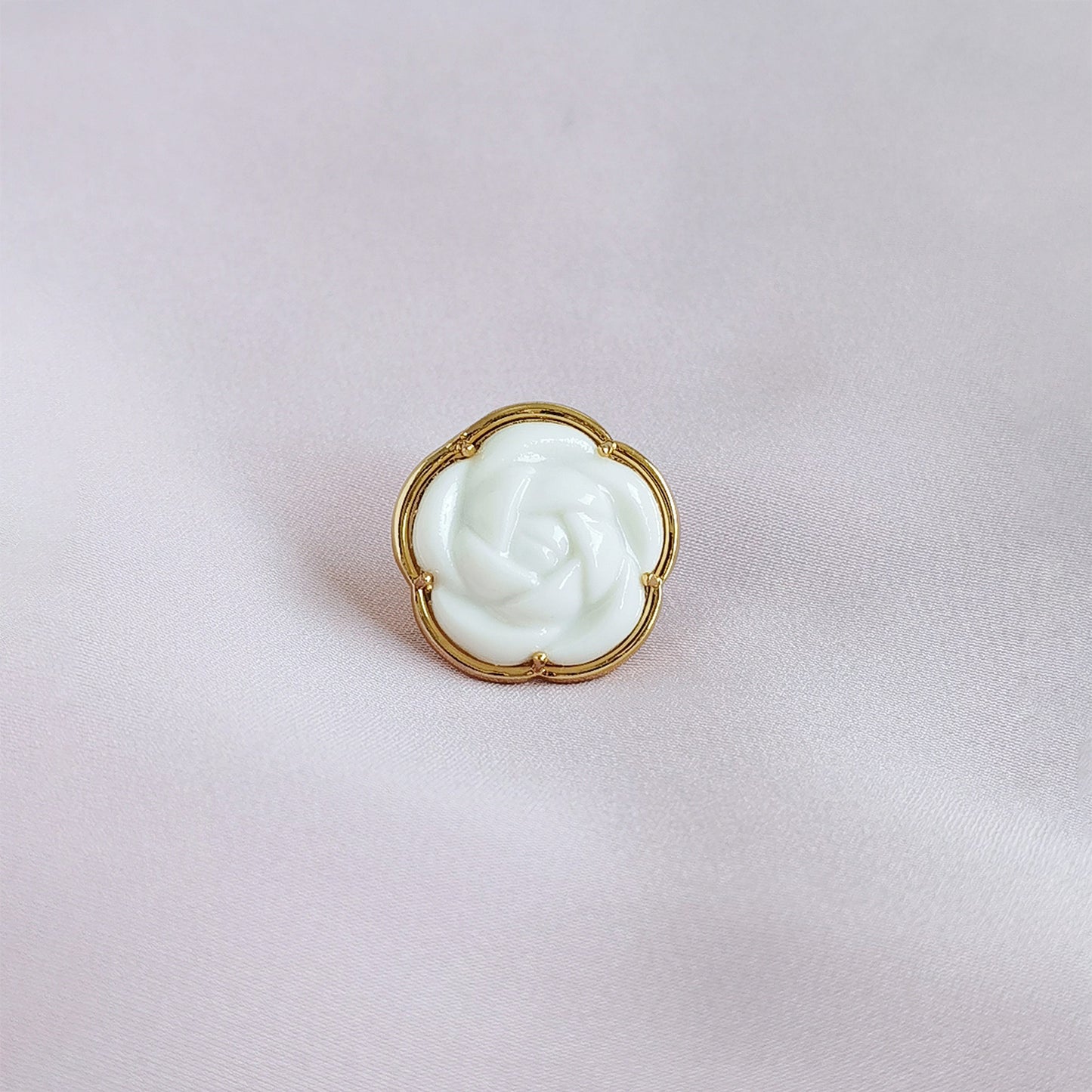 Porcelain Camellia Brooch