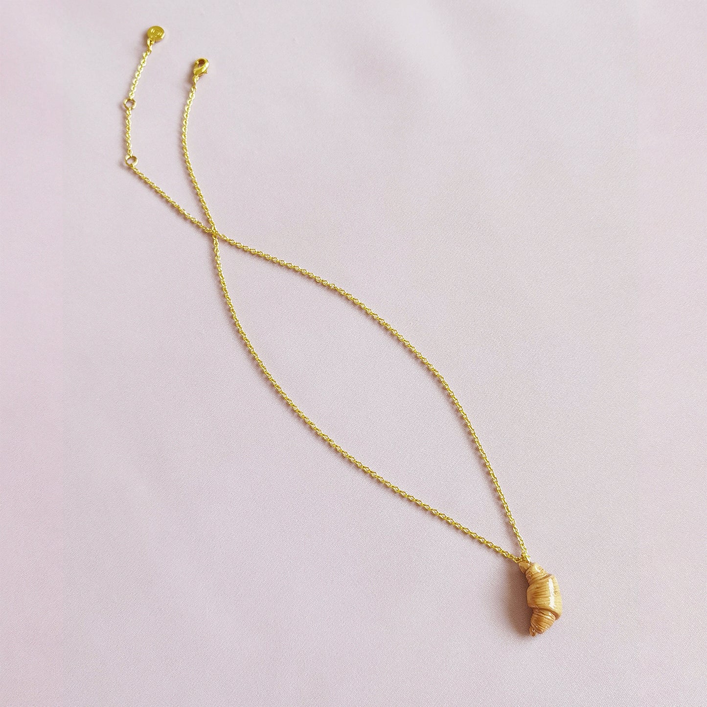 Mini Porcelain Croissant Necklace