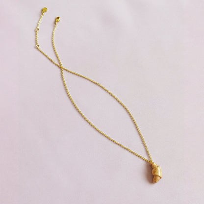Mini Porcelain Croissant Necklace