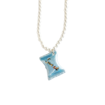 Porcelain Sweet Candy Pearl Necklace