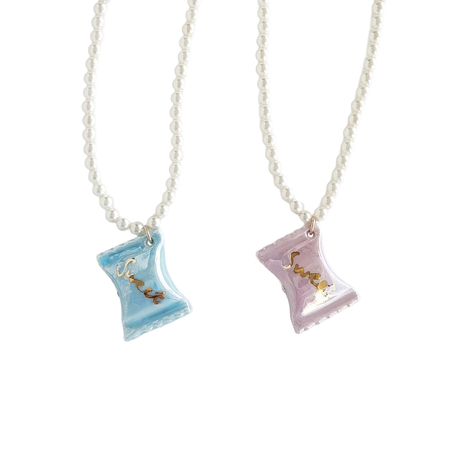 Porcelain Sweet Candy Pearl Necklace