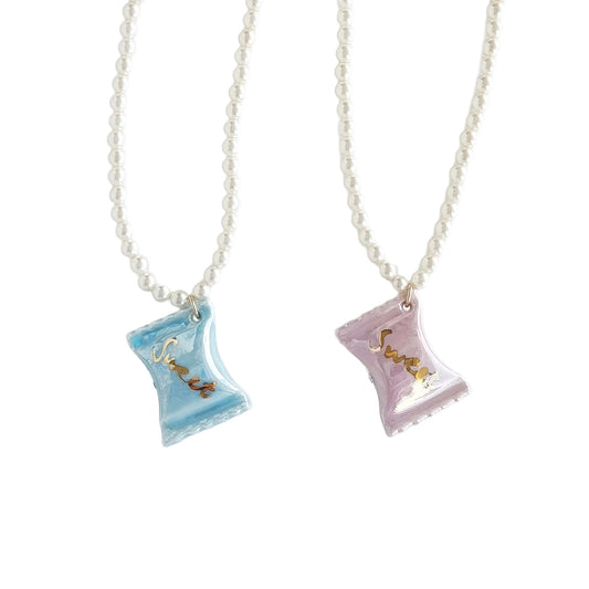 Porcelain Sweet Candy Pearl Necklace