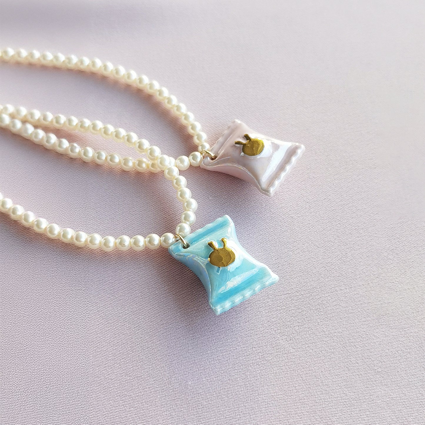 Porcelain Sweet Candy Pearl Necklace