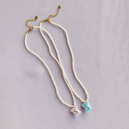 Porcelain Sweet Candy Pearl Necklace