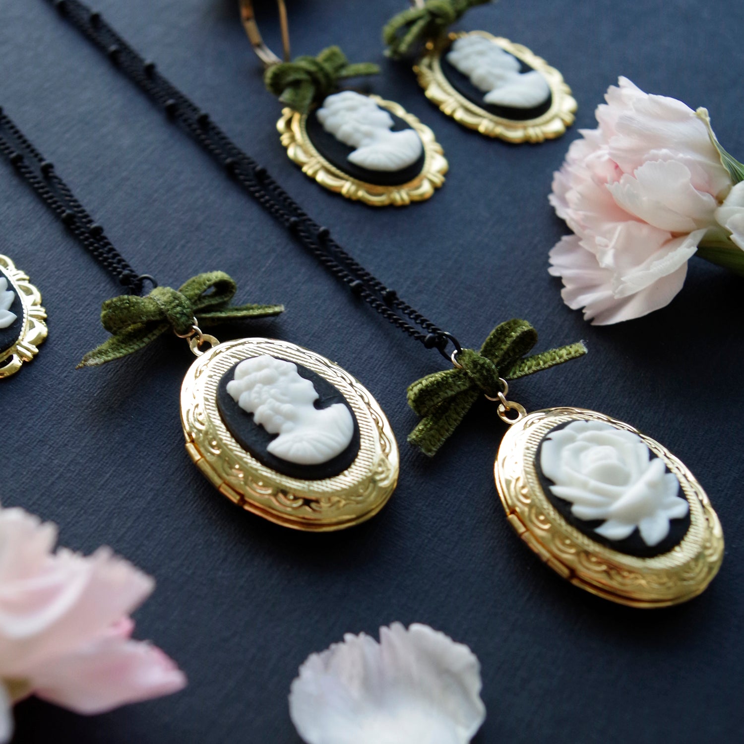 Cameo sales locket pendant