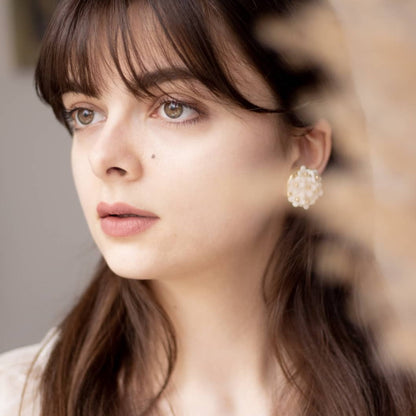 Mini Daisy Cluster Clip Earrings