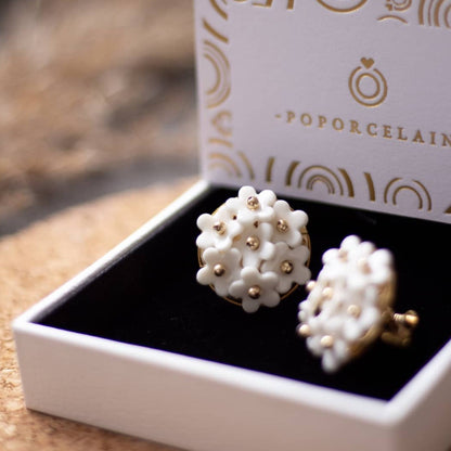 Mini Daisy Cluster Clip Earrings