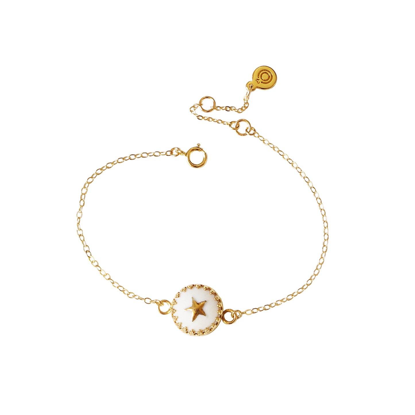 Porcelain Star Charm Bracelet