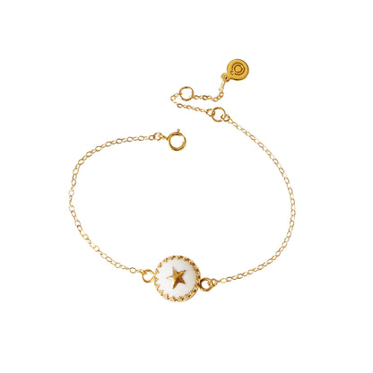 Porcelain Star Charm Bracelet
