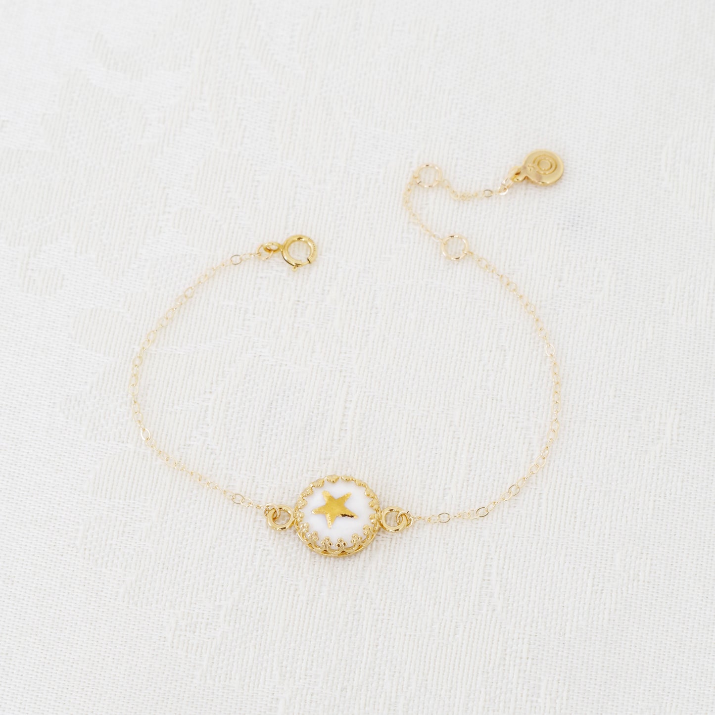 Porcelain Star Charm Bracelet