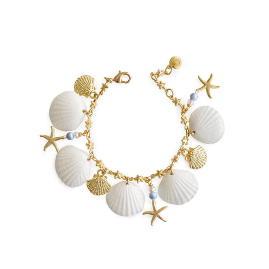 Little Mermaid Porcelain Seashell Bracelet