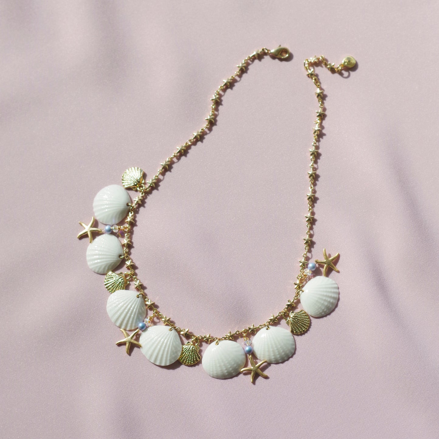 Little Mermaid Porcelain Seashell Necklace